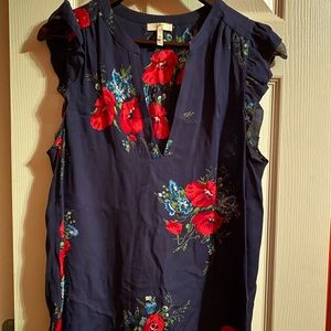 Silk Joie sleeveless blouse